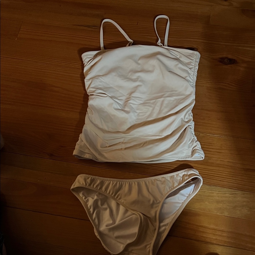 VENUS Cream Ruched Bikini Set